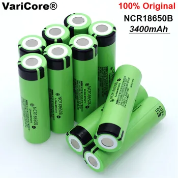 12pcs/veliko 100% Novo Izvirno 18650 NCR18650B 3400 mah Li-ionska Akumulatorska baterija Za Svetilko, baterije