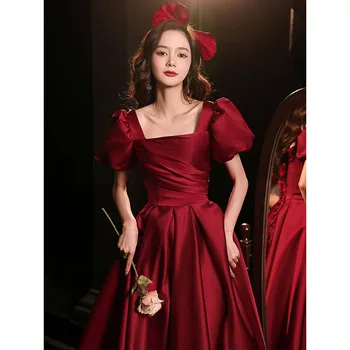 Retro 2023 Kitajski Rdeče Poročno Obleko, Novo Leto Cheongsams Žogo Obleke Poročne Halje, Ženske Tradicionalnih Poročnih Oblek Vestido De Novia