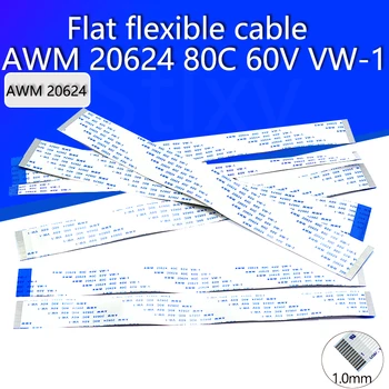 10PCS Ravno prožni kabel FFC FPC LCD kabel AWM 20624 80C 60V VW-1 FFC-1,0 MM Ravno priključni kabel 6/10/12/16/20/30/40Pin