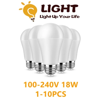 LED širok tlak žarnica A60 100V-240V E27 B22 18W 100LM/W, 3000K/4000K/6000K super svetla toplo belo svetlobo za nakupovalno središče domačo razsvetljavo