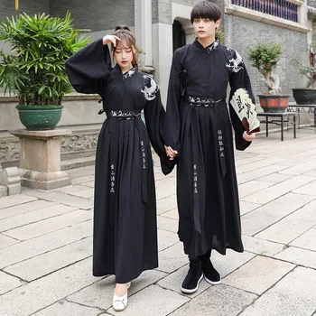 Tradicionalni Japonski Zmaj Vezenje Ženske Kimono Moški Kostum Cosplay Nastavite Yukata Bojevnik Cosplay Stranka Pari Hanfu Obleko