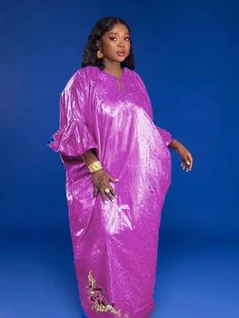 2023Hot Slog Afriške Ženske Dnevno Stranka Oblačila Vrhunskih Bazin Riche Robe Za Nigerija Elegantne Ženske Bazin Riche Dolge Obleke