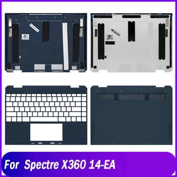 NOV Zadnji Pokrov Za HP Spectre X360 14-EA Series Prenosnik, LCD Nazaj Pokrov podpori za dlani Zgornji Spodnji Znanja Primeru C D Kritje Srebrno Modra