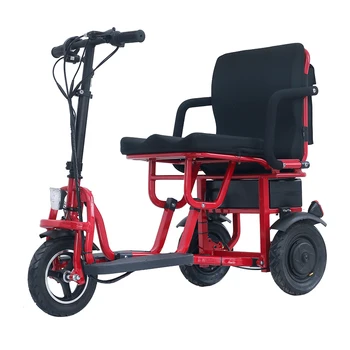 2021 Zložljiva, Lahka Električna Mobilnost Skuter Tricikel, 48v 350w 10palčni mini tricikel za Invalidne Starejše