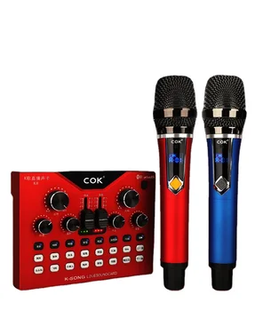 COK Domači Kino Brezžični Mikrofon Karaoke Nastavite z Dsp Zvočne Kartice in Televizijska zvočno kartico Snemanje Mikrofona