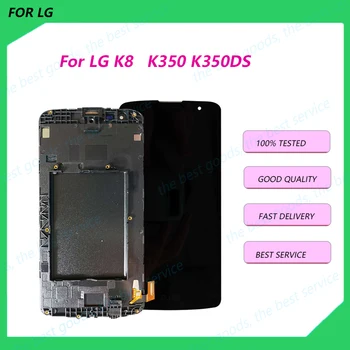 Za LG K8 K350 LCD-Zaslon, Zaslon na Dotik, Računalnike Montaža Z Okvirjem Za LG K8 2016 LCD-Zaslon