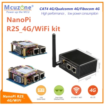 NanoPi R2S 4G+WiFi kit,MiFi usmerjevalnik, ubuntu 4G LTE modul,CAT4 voznik-brezplačno,RTL8811