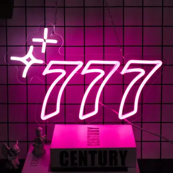 777 Video Iger, rdeče Neon Znak Restavracija Živili Trgovina Neonskih Luči Lučka za Šport Bar Pivo Znaki Steklo Neon Luči