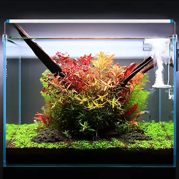 Aquarium LED Luči Super Slim Fish Tank Vodnih Rastlin krajine Rastejo Razsvetljavo Svetlo Posnetek Lučka 18-71 cm za Fish Tank