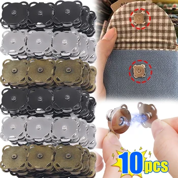 Kovinski Magnet Sponke 14/18 mm Snap Zadrge, Gumbi Kompleti DIY Sew-na Šivanje Oblačil Dodatkov Materialov, Denarnice Sponke