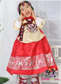 2019 Novo Hanbok Korejski Otroci Korejski Tradicionalno Obleko Dekleta Princesa Kostume Koreja Princesa Obleko Otrok Princesa Obleko