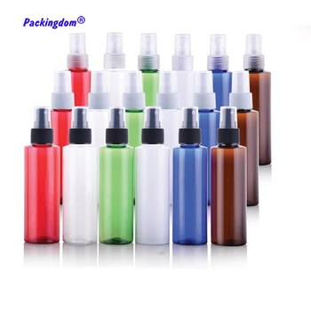 20pcs Plastičnih Spray Steklenico Barve Prazno tkalnico Ponovno Kozmetična Embalaža Steklenice Ravno Ramenski Potovanja Zabojnik 100 ml