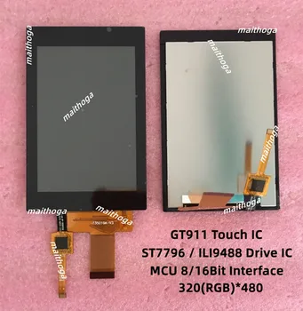 3.5 palčni 24PIN TFT LCD Kapacitivni Zaslon na Dotik ST7796 ILI9488 Pogon IC 6P GT911 Dotik IC 8/16-bitno Vmesnik 320(RGB)*480