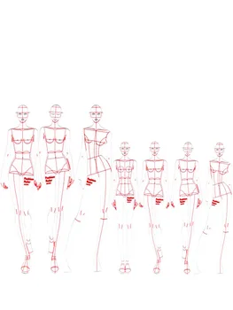 L/M/S Oblačila Design Ročno poslikano Opravljanja Orodje Moda Barvanje Človeško Telo Dinamično Predlogo Vladar