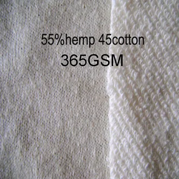 150 cm širina visoke kakovosti 55%konoplja 45%bombažne tkanine konoplje materiala naravnih vlaken tkanine, 3M/veliko 365GSM