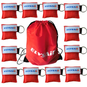 100 kozarcev En Način Ventil CPR Ščiti Obraz Za Prvo Pomoč Usposabljanje cpr keychain