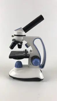 Lab zgornji in spodnji led svetlobni vir 40X-100X-400X Izobraževalne Igrače Darilo Rafinirano Bioloških optika Mikroskop za otroka