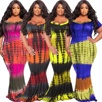 2022 Nove Afriške Luksuzni Tiskanja Obleke Plus Velikost Ženske Seksi Hip Zaviti Bodycon Morska Deklica Svate Večerno Obleko Africaine Obleke