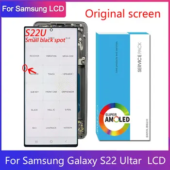 Pika Eno Prodaje 6.8 Original Za Samsung Galaxy S22 Ultra S22U S908 S908B LCD-Zaslon na Dotik Skupščine Računalnike Z Okvirjem