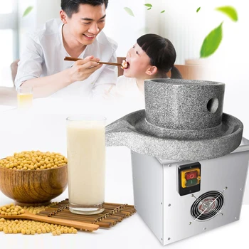 Električni majhen kamen mlin 90W gospodinjski majhen kamen mlinček riževo mleko pralni 220V brusilni prah sezamovo pasto brušenje tofu