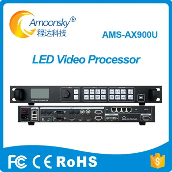 LED Video Krmilnik AMS-AX900U Kot VX400 Procesor, Zaslon Podporo Model Save Klic Brezhibno Preklapljanje Z Pošiljanje Kartice MSD600