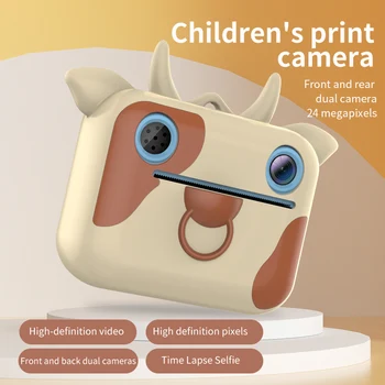 CP31 Toplotno Tiskanje Otrok, Strokovni Retro Digitalni HD Kamera Igrača Študent Fotoaparat DSLR Tiskanje Zvitkih In Nalepke