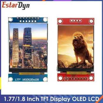 1.77 1.8-palčni TFT LCD Modul LCD Zaslon SPI serial 51 vozniki 4 IO voznik TFT Ločljivost 128*160 1.8 inch TFT vmesnik