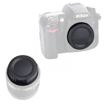 Sprednji in Zadnji pokrovček, Telo Fotoaparata Pokrov Anti-prah SLR Črn Varstvo d7200 fotoaparata Nikon d5500 D-serija C9I3