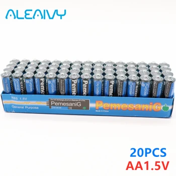 Novo 20PCS za Enkratno uporabo Alkalnih Suhe Baterije AA 1,5 V Baterijo, ki je Primerna Za Fotoaparat, Kalkulator, Budilka, Miško, Daljinski upravljalnik