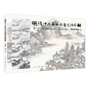 Starodavni Mojstri so Krajinskega Slikarstva Tutorial Tradicionalni Kitajski Krajinskega Slikarstva Tehnike Knjige v Sliki Pripis