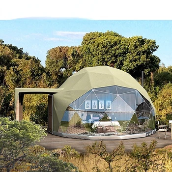 Luksuzno nastanitev, ki živijo eko dome hotel šotori 6m-15m PVC Prosti čas okroglo platno Glamping Dome Šotor