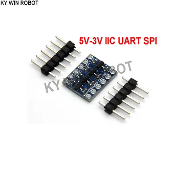 10pcs/veliko 5V-3V IIC UART SPI Štiri/ 4 Channel Ravni Pretvornik Modul S pin header visoko kakovost blagovne znamke v novo
