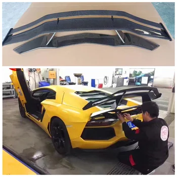 Ustreza Za Lamborghini Aventador LP700 2012-2018 Visoko Kakovost Pravi Ogljikovih Vlaken & FPR Zadaj Prtljažnik Lip Spojler Krilo