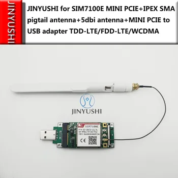 100% Nov in Originalno ni ponaredek SIMCOM SIM7100E Mini Pcie+IPEX SMA podaljšek za anteno+5dbi antena+USB adapter