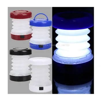 5 LED Prenosni Razširljive Mini Šotor Lahka Nepremočljiva Prostem Kampiranje Luč Multicolor Baterije Tabor Svetlobe Suhe Baterije H1E1