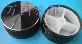 Brezplačna Dostava. Črne čipke aluminija potenciometer gumb gumb visoke 16 MM premer 31,5 MM