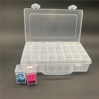 64/128 mrežo plastična škatla za shranjevanje zdravila polje diamond slikarstvo škatla za shranjevanje vezenje škatle nakit dodatki orodja komplet set