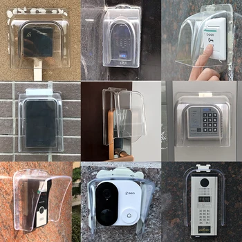 Kovinska Tipkovnica Dež Kritje Varstvo Box Prozorni Plastični Rainproof Nepremočljiva Lupine za RFID Dostop do Sistema za Nadzor Card Reader