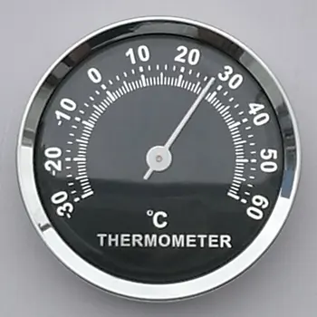 58mm termometer za vozila Mini Termometer Mehanske Ni Baterija Analogni Avto Merilnik Temperature z Dvojno stranicami Nalepka