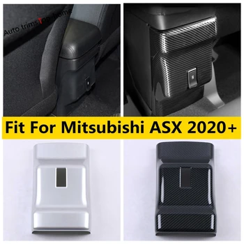 Armrest Polje Anti Kick Plošča izstopu Zraka Vent Kritje Trim Za Mitsubishi ASX 2020 2021 ABS Ogljikovih Vlaken Videz / Mat Dodatki
