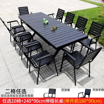 Na prostem, plastika in les, mize in stoli dvorišču je zunanji jedilno mizo vrt open-air balkon kavarna mize in stoli