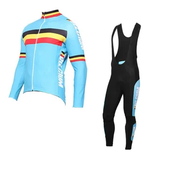 pomlad Ekipa Belgija long sleeve Kolesarjenje jersey Belgijsko zastavo dihanje kolo oblačila MTB Ropa Ciclismo Izposoja maillot GEL BLAZINICO