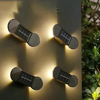Sončne Stopniščne Ograje Lučka Nepremočljiva Prostem LED Solar Wall Lahka Pot Dvorišče Vrtna Ulica Noč Luči Varčevanja z Energijo