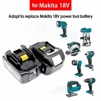Nove blagovne znamke Makita 18V 6.0 Ah Nadomestna Baterija za Makita BL1880 BL1860 BL1830 Za Žago na Električni Vrtalnik Litijeva Baterija 18650