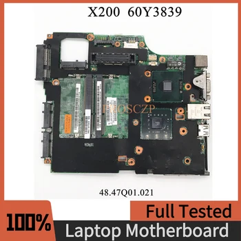 Brezplačna Dostava Visoke Kakovosti Mainboard Za Lenovo X200 Prenosni računalnik z Matično ploščo 60Y3839 07226-2 48.47Q01.021 P8600 100%Polne Delovne Dobro