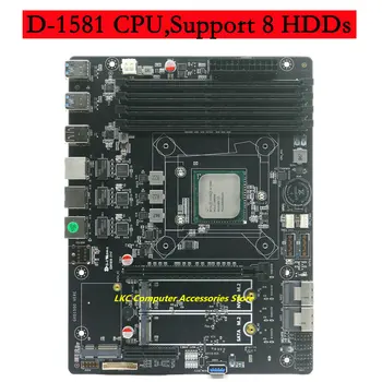 D-1581 xeon motherboard 8-bay NAS storage server MATX Mainboard 16-core disk array mreža za shranjevanje micro server Podporo IPMI