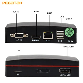 MINI DVR IN CCTV IN v 1080P CCTV SD AHD CVI TVI Analogni 4 v 1 MINI DVR input4 Kanalov CH 4 BNC podporo 128G TF Kartica