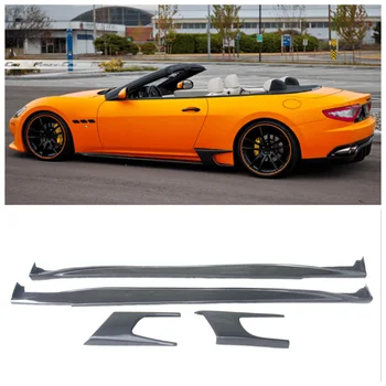 Za Maserati GT GTS 2007-2015 Visoko Kakovostnih Ogljikovih Vlaken Avto Odbijača Strani Krilo Kit Lip Spojler Zaščitni Pokrov