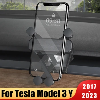 360-Stopinjski Avto, Mobilni Telefon, Držalo Za Tesla Model 3 Model Y 2017- 2021 2022 2023 Držalo Za Telefon Gori Stojalo Za Podporo