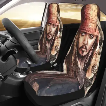 Kapitan Jack Sparrow Avto Sedeža Kritje Tiskanje Po Meri Univerzalni Prednji Zaščitnik Pribor Blazine Set